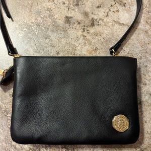 Vince Camuto Cami Compact Rectangular Leather Crossbody - Black